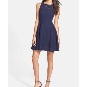 Renley lace fit and flair dress